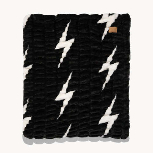 Black // White Bolt – Lola Blankets
