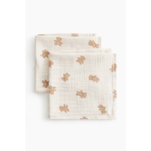 2-PACK SMALL MUSLIN BURP CLOTHS