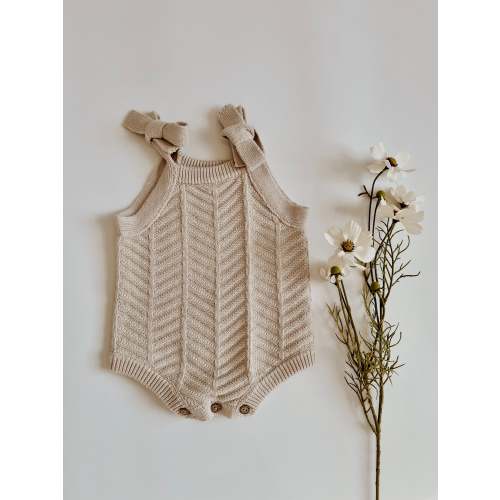 Willow Tie Knit Romper