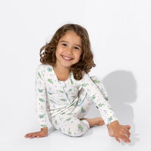 Bellabu Bear Baby Dragon Bamboo Convertible Footie White 6-9 Months