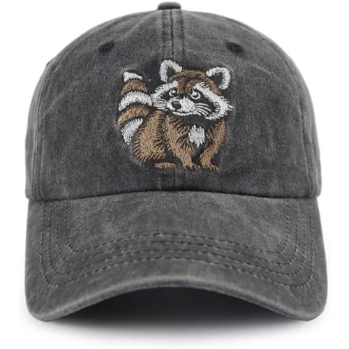 Animal Hat for Women Men, Funny Adjustable Embroidered Wild Animals Baseball Cap