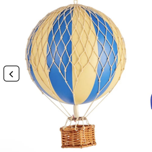 Double Blue 11.8" Large Hot Air Balloon Model | Double Blue Decor by Authentic Models