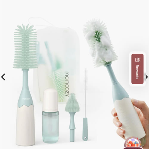Momcozy Innovative Push-Press Design Bottle Brush Kit