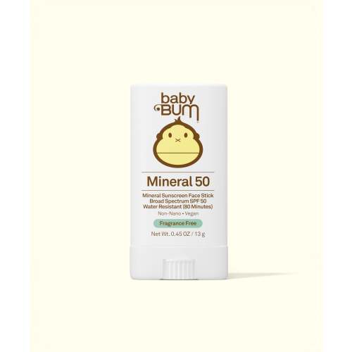 Mineral Sunscreen Face Stick SPF 50, Fragrance Free: Baby Bum | Sun Bum