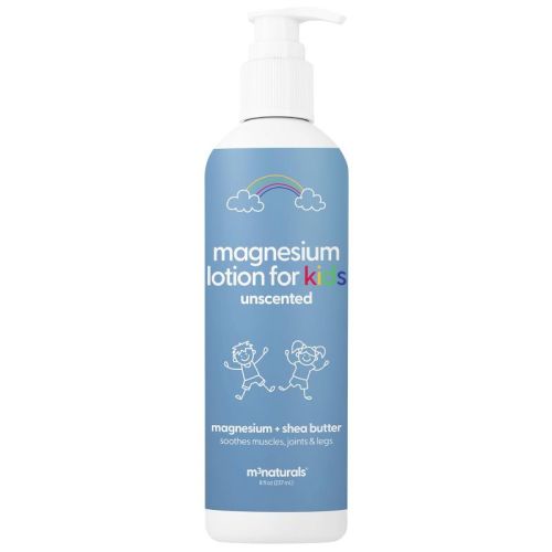 Unscented Magnesium Lotion for Kids with Sensitive Skin, Moisturizes & Hydrates Skin, Supports Relaxation & Restful Night, M3, 8 fl oz
