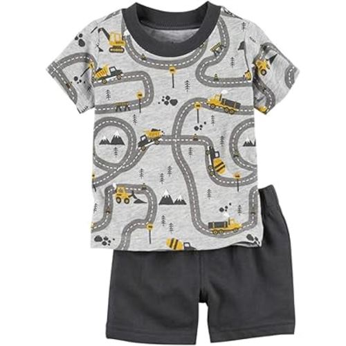 Bumeex Toddler Boys Cotton Clothing Sets Short Sleeve Tee and Shorts