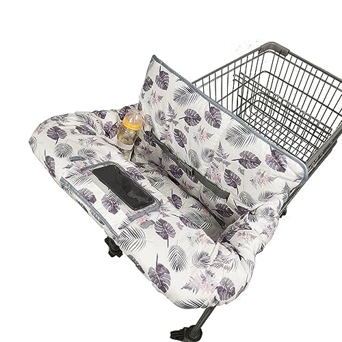 RHYDEER Shopping cart Cover for Baby, 2 in 1 high Chair Cover, roll in and go, Universal fit