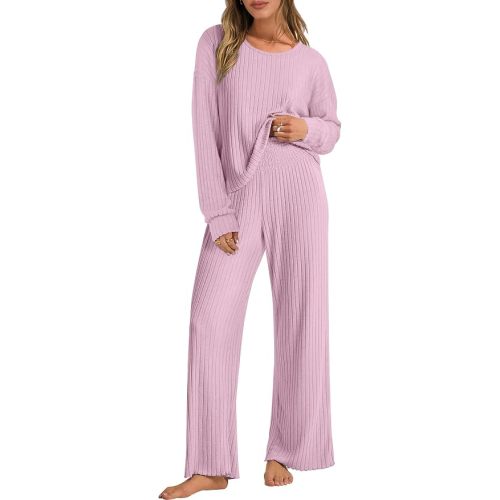 ANRABESS Women 2 Piece Lounge Pajamas Sets Casual Fall Outfits