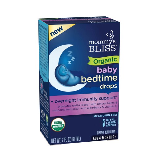 Mommy's Bliss Organic Baby Bedtime Drops, Melatonin Free, Age 4 Month and Older, 2 fl oz