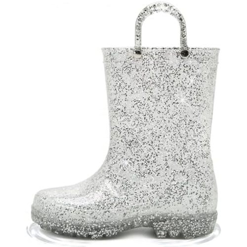 HugRain Toddler Kids Lightweight Adorable Rain Boots