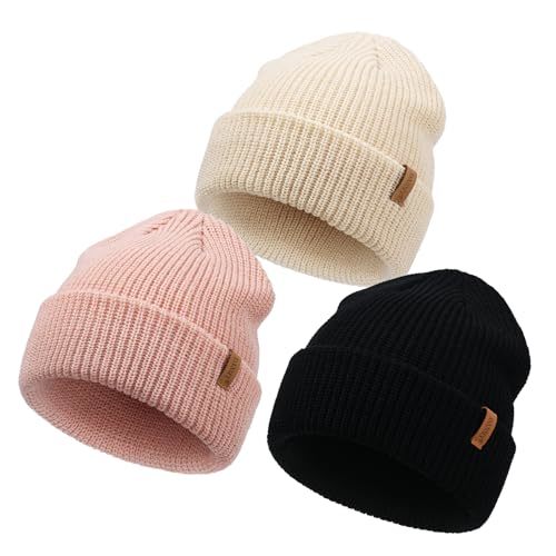 DANMY Infant Toddler Beanie Kint Hat Baby Boys Girls Beanies Kids Winter Hats Knit Children Warm Hat Caps