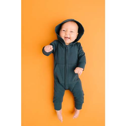 Navy Hoodie Jumpsuit