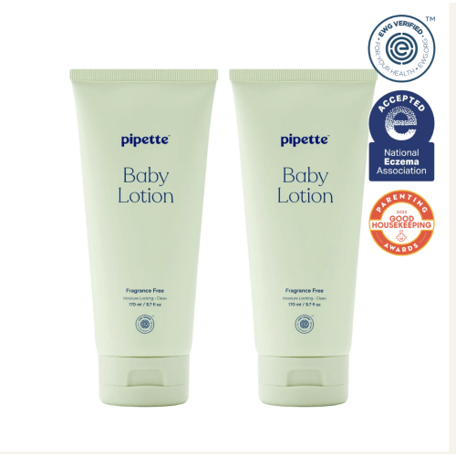 Fragrance-Free Baby Lotion Duo | Pipette Baby