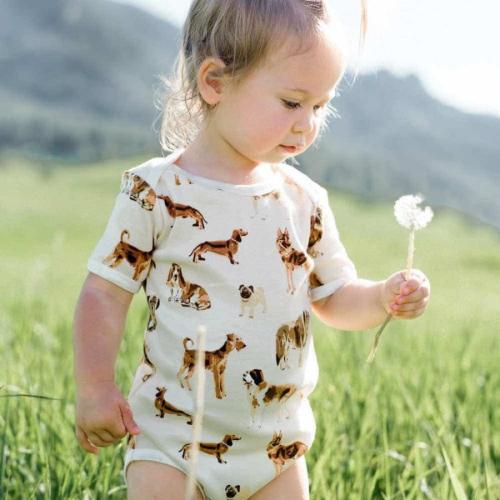Milkbarn SS One Piece Clothes-Shoes Infant:Size NB-24M Tees and Bodysuits at Real Baby