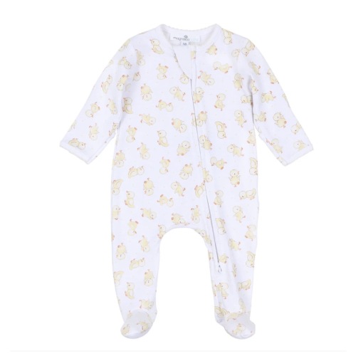 Downy Ducklings Print Zip Footie – Littles on 5th