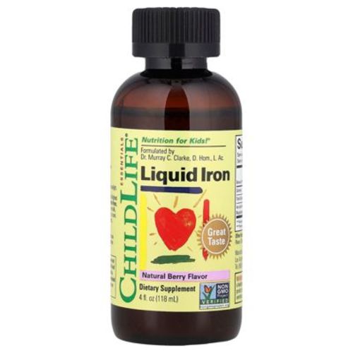 ChildLife Essentials Liquid Iron, Natural Berry, 4 fl oz (118 ml)