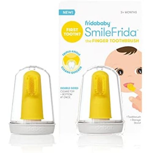 FridaBaby Baby's First Toothbrush with Case, 3 Months +