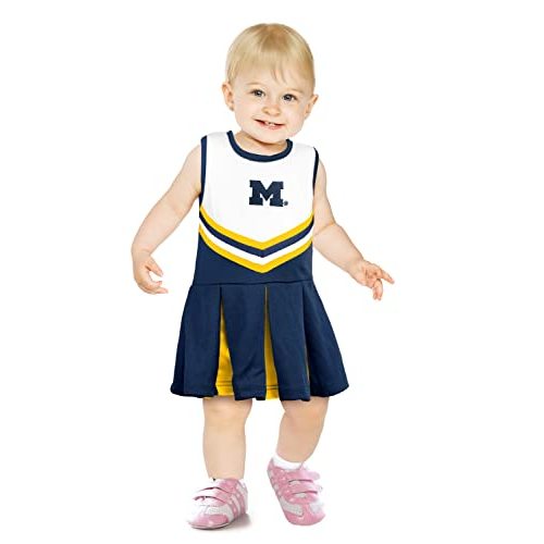 Little King NCAA Infant/Toddler Girls One Piece Team Cheer Jumper Dress Sizes 6M 12M 18M 2T 3T 4T