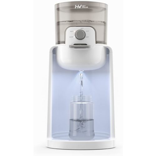 Water Warmer, HEYVALUE Baby Bottle Warmer, Formula Maker with Night Light, 4 Temperature Control & 72H Keep Warm, Detachable Tank, Instantly Dispenses Warm Water, Feed Baby More Easier and Healthier