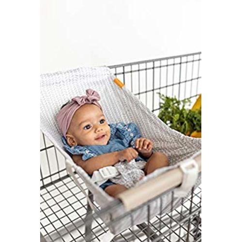 BINXY BABY Shopping Cart Hammock | The Original | Holds All Car Seat Models | Ergonomic Infant Carrier + Positioner… (Little Arrow)