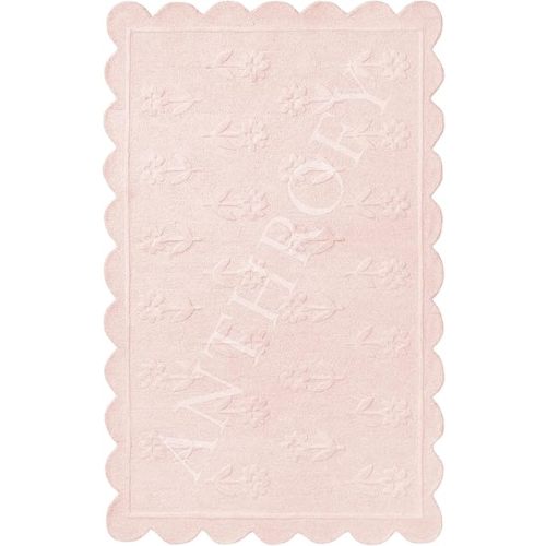 Jessa Scallop Floral Rug – 6' x 9' – Handmade Wool Area Rugs – Pink – Rugs for Living Room, Bedroom – Anti-Skid – Carpets with Non-Slip Natural Backing with 100% Cotton