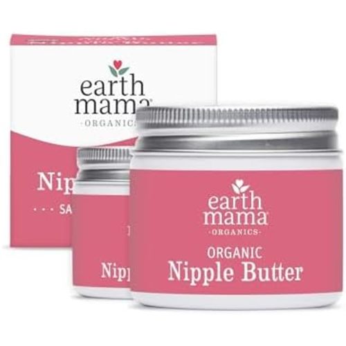 Earth Mama Organic Nipple Butter, Lanolin-Free Cream, 2 fl oz (2 Pack)