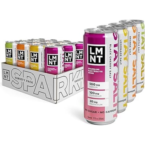 LMNT Sparkling Electrolyte Drink - Variety Pack | 12-Count