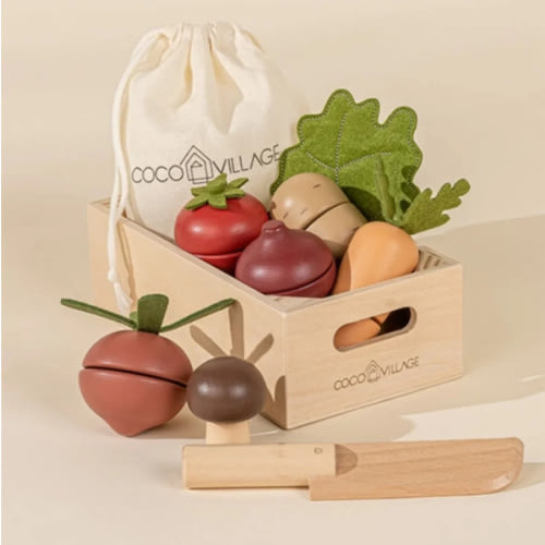 Wooden Vegetables Play Set