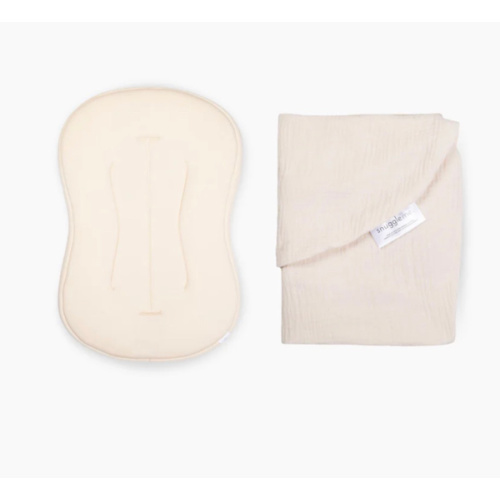 Lounger Curve + Muslin Cover Set | Natural
