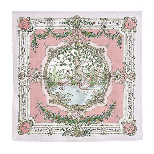 Atelier Choux Paris Baby Organic Cotton Tapestry Carre Swaddle Blanket with Gift Box