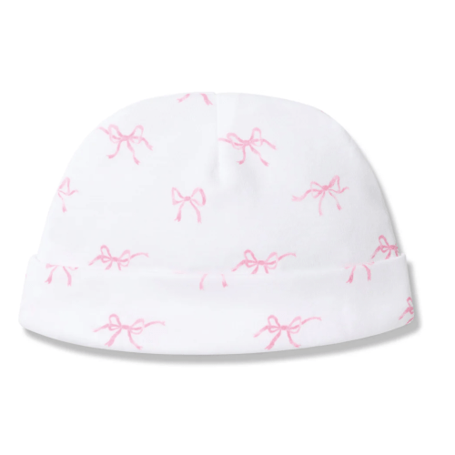 Baby’s Pima Hat in Blushing Bows | Over The Moon