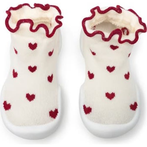 Toddler Girl Sock Shoes - Sweet Hearts, 5 W