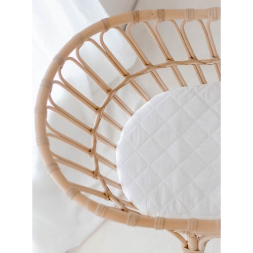 Small Oval/Moses Fitted Waterproof Sheet | Ivory