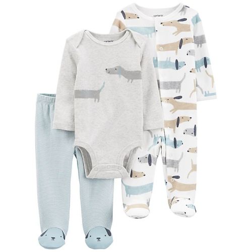 carter's®  - Newborn 3-Piece Dog Bodysuit, Sleep & Play, and Pant Setcarter's® Newborn 3-Piece Dog Bodysuit, Sleep & Play, and Pant Setcarter's®
