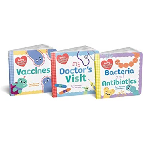 Baby Medical School Board Book Set: Learn about Vaccines, Antibiotics, and Staying Healthy with this Science for Toddlers Gift Set (Human Body Books, Nurse Gifts, Doctor Gifts) (Baby University)