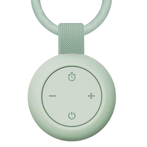 Portable Baby Sound Machine [White Noise for Babies Kids Adults][Timer Function][12 Soothing Sounds][Sleep Boombox] 15 Hours Battery Life, Travel,Registry,Gifts,Shower,Clips on Baby Stroller.Mint