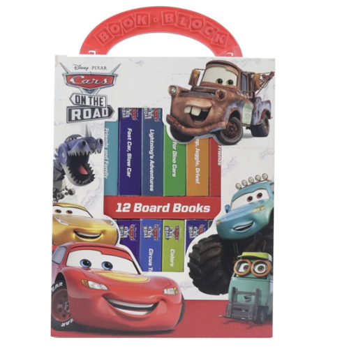 Disney Pixar Cars Lightning McQueen, Mater, and More! - My First Library Board Book Block 12-Book Set - First Words, Alphabet, Numbers, and More! Baby Books - PI Kids