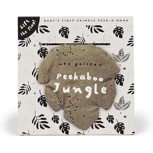Peekaboo Jungle: Baby's First Crinkle Peek-A-Book - Lift the flap! (Wee Gallery Peekaboo Cloth Books, 3) Rag Book – Lift the flap, September 5, 2023