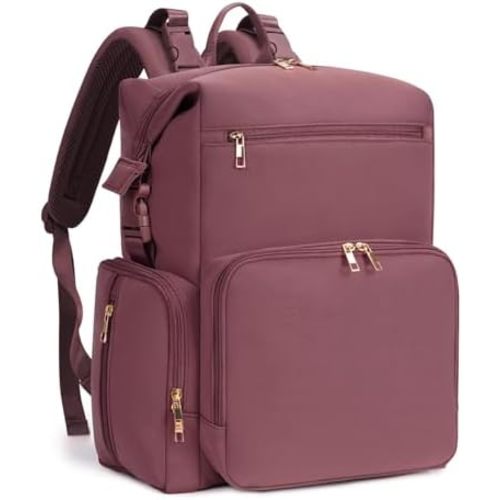 Neoprene Diaper Bag Backpack Large Newborn Baby Maternity Bags Waterproof Travel Tote for Mom Dad with Insulated Pockets,Changing Pad