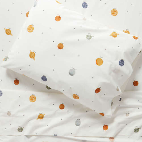 Stay Cool Outer Orbit 100% Organic Cotton Kids Twin Sheet Set