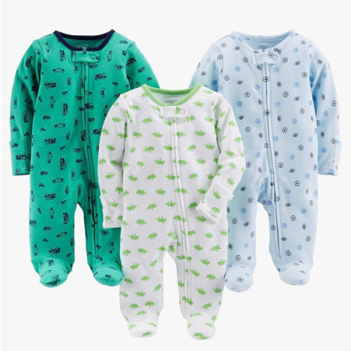 Long Sleeve Rompers- Pick any Color & Design for the Bbay Boy Newborn- 6months