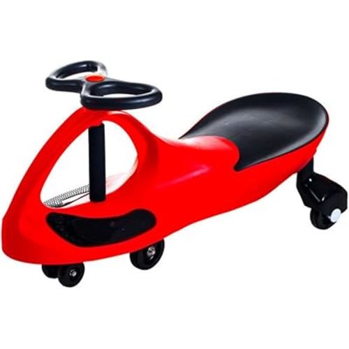 Wiggle Car - Ride on Toy for Ages 3 and Up - Toddler Ride on Toys with no Batteries, Gears, or Pedals Just Twist, Wiggle, and Go by Lil’ Rider (Red)