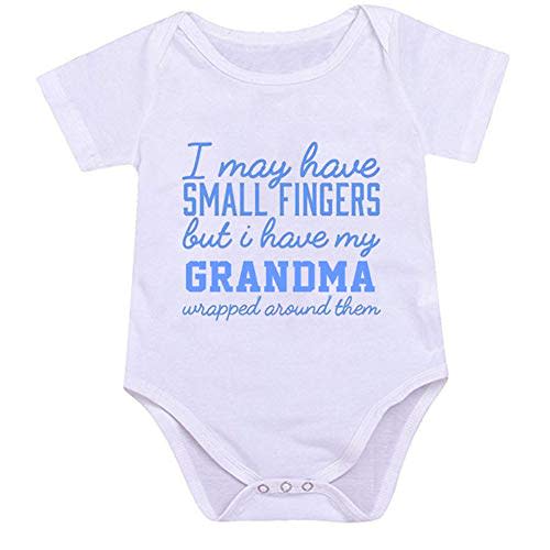 JYHOPE Funny Letter Print Romper Newborn Infant Baby Jumpsuit