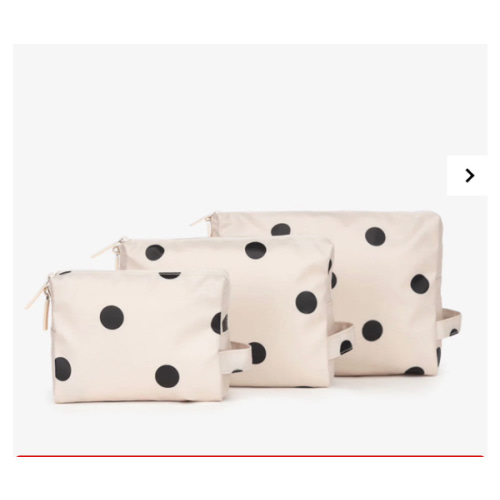 Water Resistant Zip Pouch Set (3 Pieces)