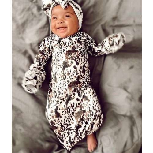 GOWN ONLY, Cow gown, baby gown, baby cow gown, going home outfit, baby, gown for baby