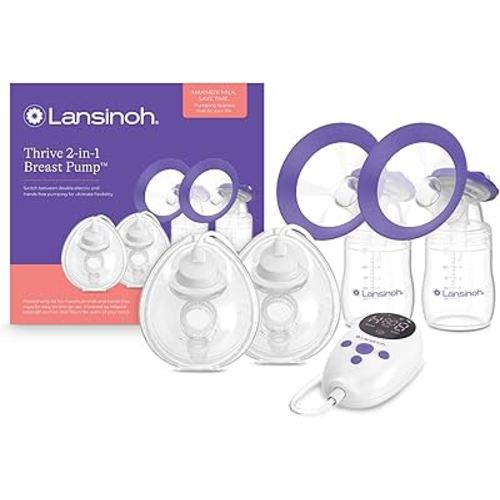 Thrive 2-in-1 Breast Pump - The Freedom of a Wearable Plus The Power of a Hospital-Strength Pump—All in one Sleek, Portable Design (Model P3)