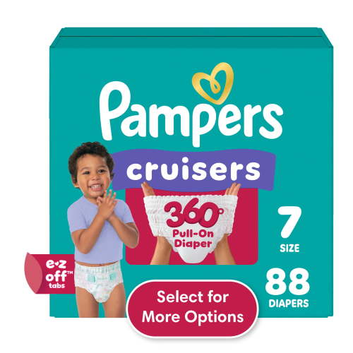Pampers, Baby Diapers, Size 7, Cruisers 360 with Leakproof Fit