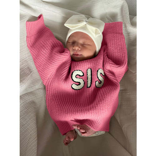 Sis Knit Sweater, Bubblegum