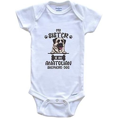 My Sister is an Anatolian Shepherd Dog Cute Dog Breed Baby Bodysuit