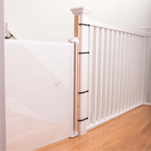 Perma Child Safety Extra Tall Universal Banister Adapter Kit, 42" Tall x 1.77" Wide, Natural Wood